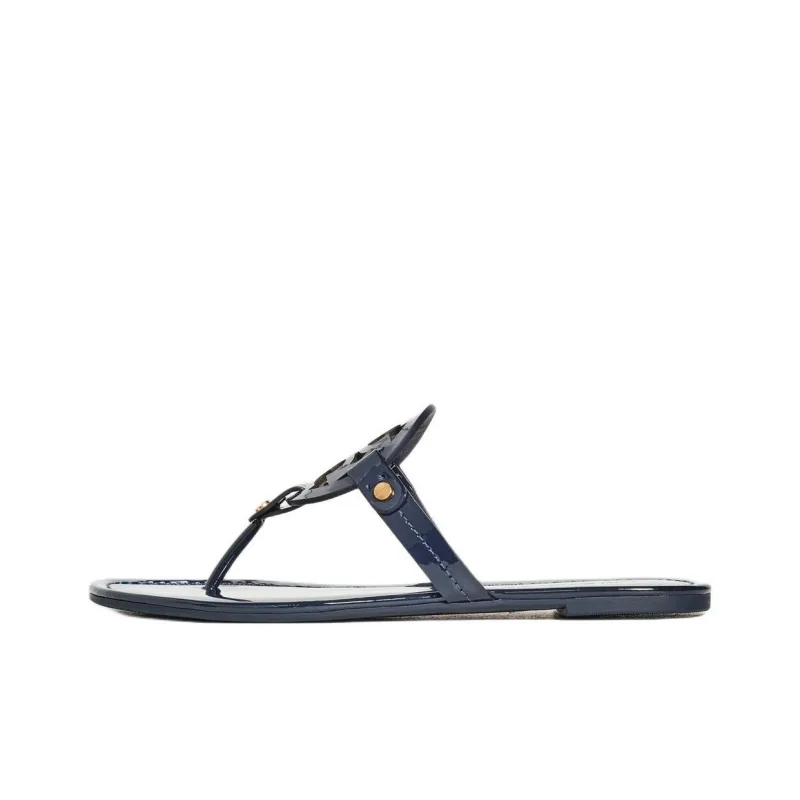 TORY BURCH Miller Rubber Sole Flip Flops Women's Blue-0