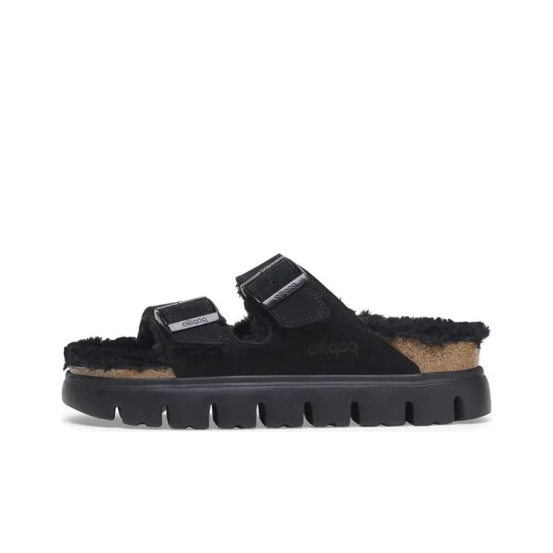 Birkenstock Arizona Series Slip Resistant Slide Slippers Women's Black-0