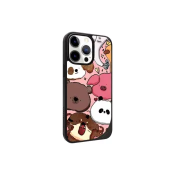 LANWK Glass Material Jungle Party Phone Case Compatible With IPhone 14/15/16/Pro/Pro Max