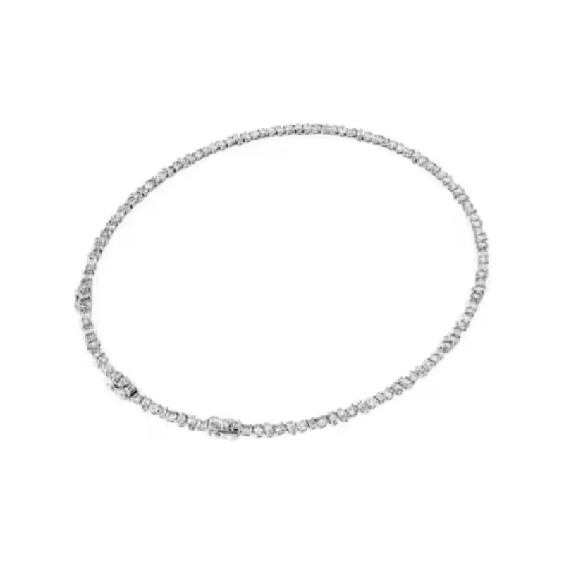 Swarovski 18K White Gold Necklaces Women's White-2