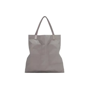 ISSEY MIYAKE Polyester Tote Bag, Shopping Bag, Shoulder Bag, Handbag Large Size Women's Gray