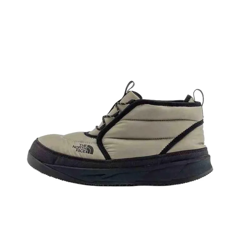 THE NORTH FACE Nuptse Wear Resistant Short Snow Boots Men's Gray-0
