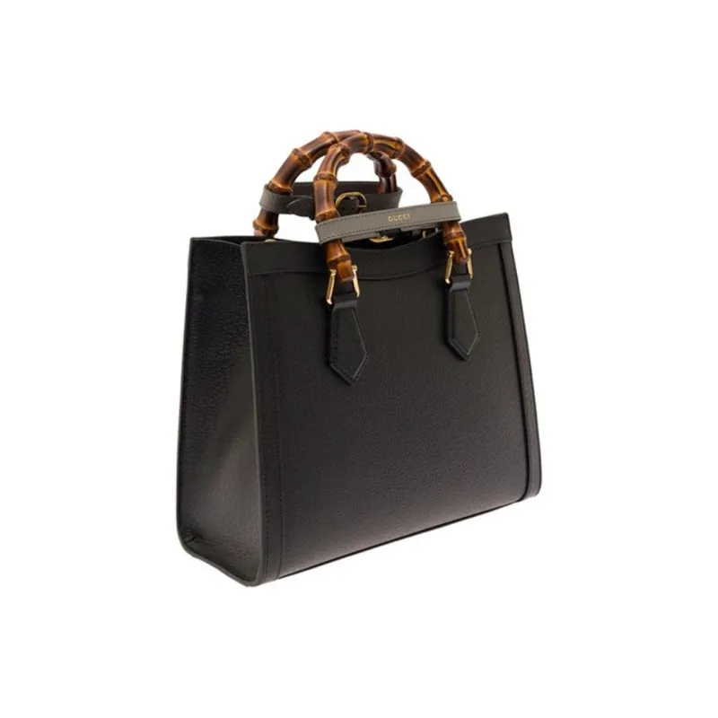 GUCCI Diana Leather Shoulder Bag, Crossbody Bag, Handbag Trumpets Unisex Black-1