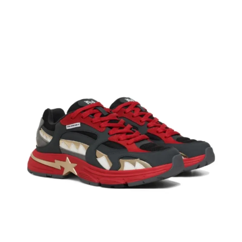 A BATHING APE Low Top Casual Shoes Men's Black-3