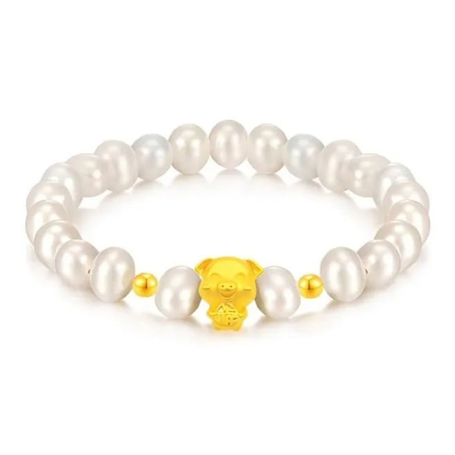 KING TAI SANG Gold Bracelet Women's-14