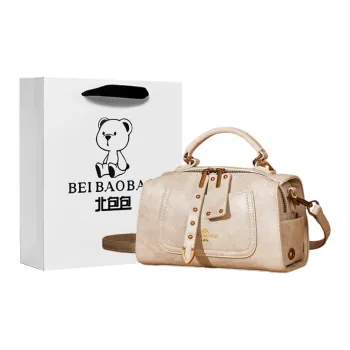North Pack PU One Shoulder Handbags Women's Black/Beige/Brown