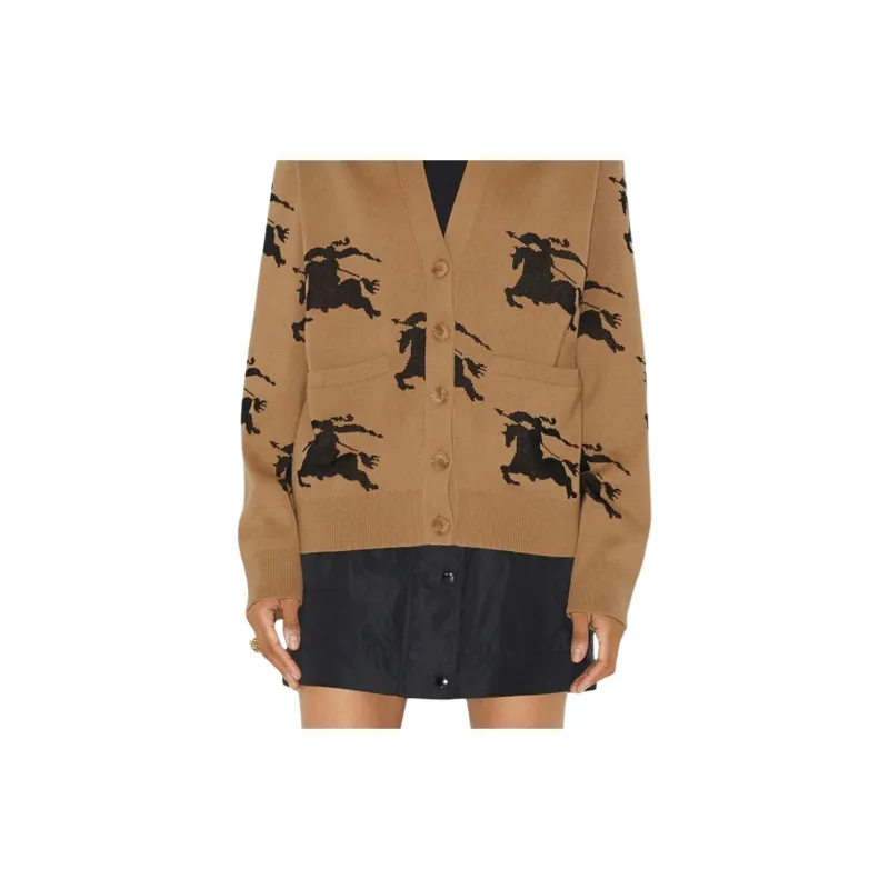 Burberry Ekd Intarsia knit Cardigan-5