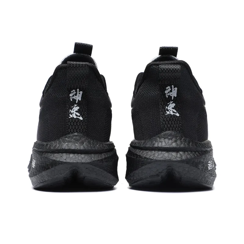 BTE Wear Resistant Lightweight Rebound Low Top Supercritical Foam Marathon Running Shoes Unisex Gradient Black-3