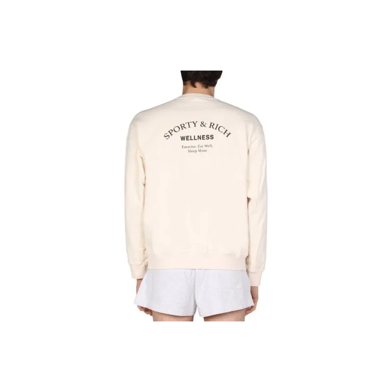 SPORTY & RICH Sweatshirts Women's Ivory-3
