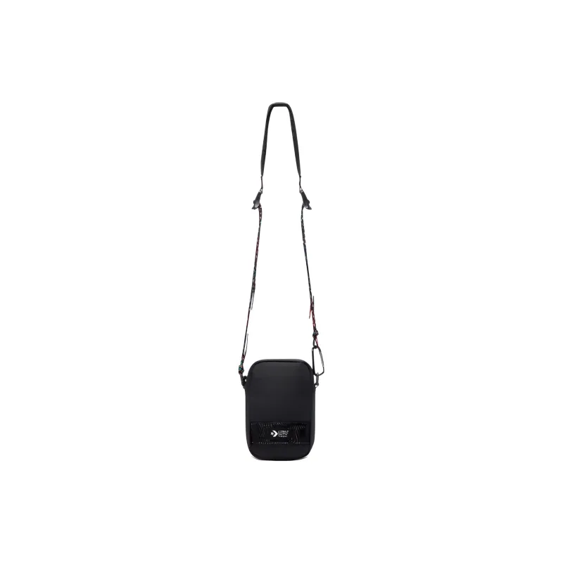 Converse Polyester With Polyurethane Cell Phone Pouch, Shoulder Bag, Crossbody Bag Regular Unisex Black-1