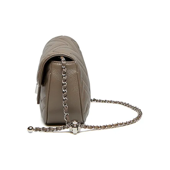 ZOOLER Top Grain Cow Leather Crossbody Bag Shoulder Bag Regular Women's Gray White/Coffee/Classic Black-10