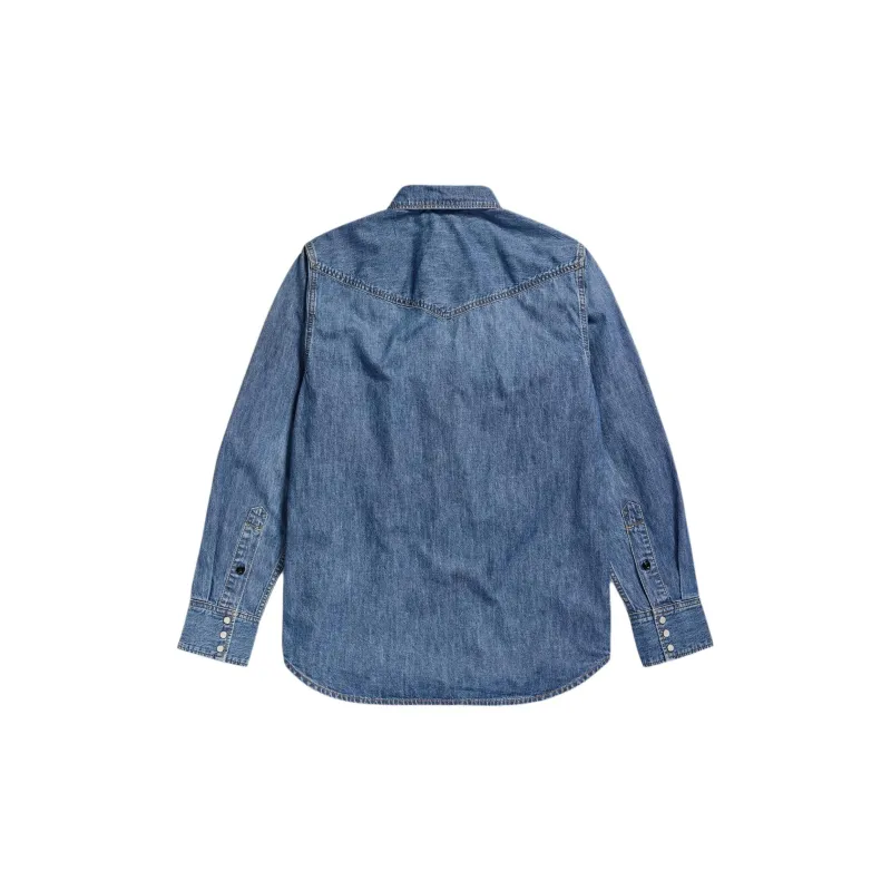 G STAR RAW Shirt Unisex Faded Sea Salt-1