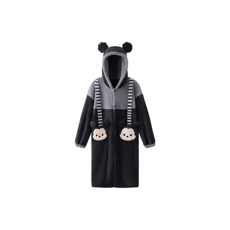 JINGYUN x Disney Pajama Robe Men's Black-0