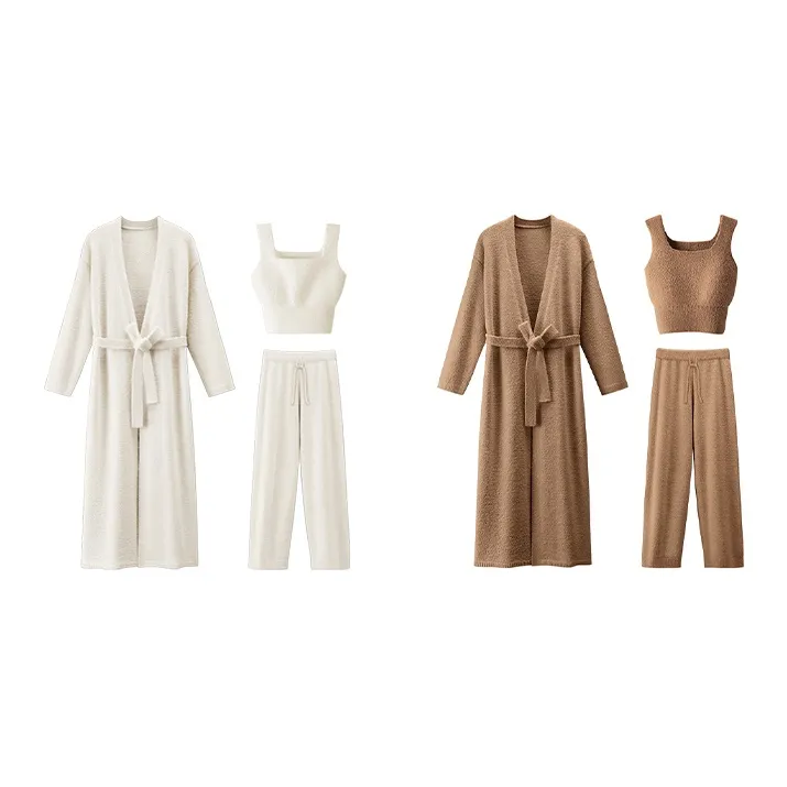 LUCKMEEY Sleep Robe Pajama Set Women's-10