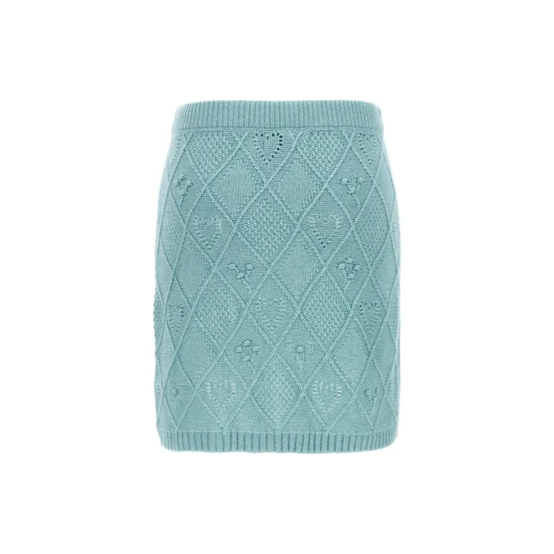 Twinset Floral Intarsia-Knit Skirt-1