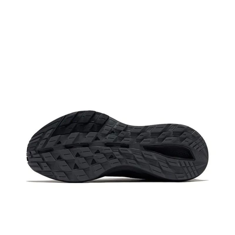 Erke Anti Slip And Wear Resistant Support Low Top Running Shoes Men's Jet Black-4