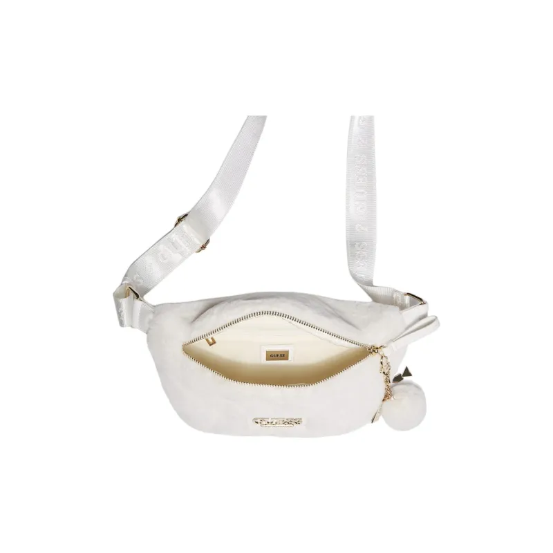GUESS Faux Fur Fanny Pack Mini Women's White-2