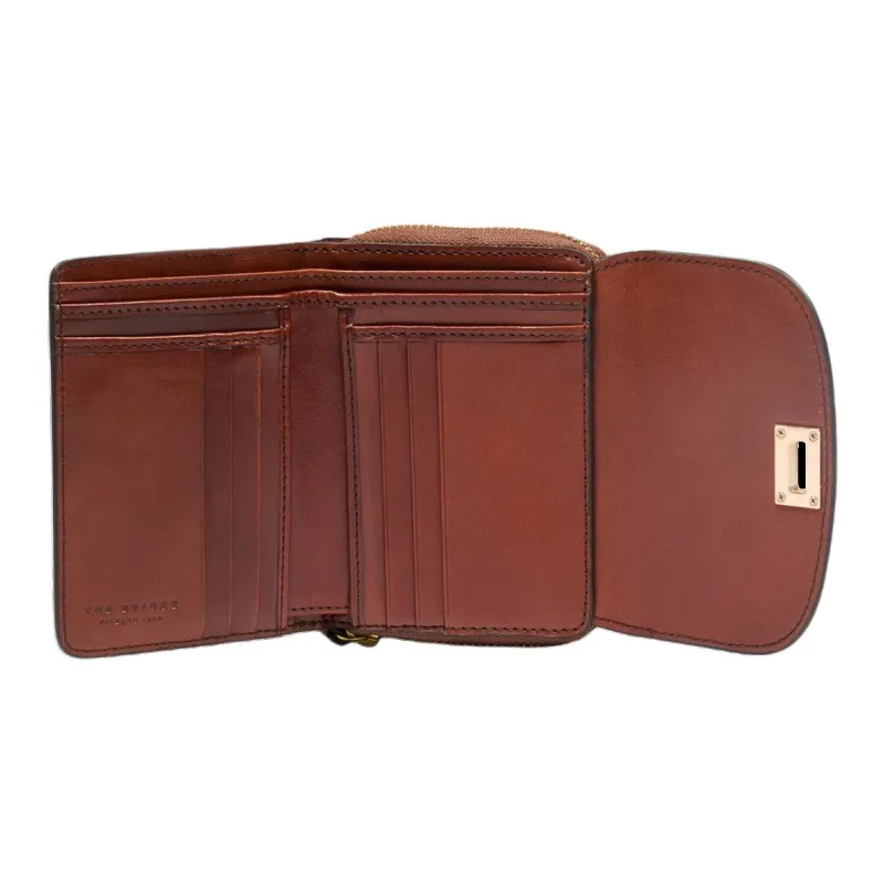 THE BRIDGE Leather Wallet Women's Brown-3