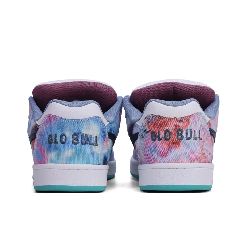 GLO BULL Skateboard Shoes Unisex Low Top Tie Dye-4