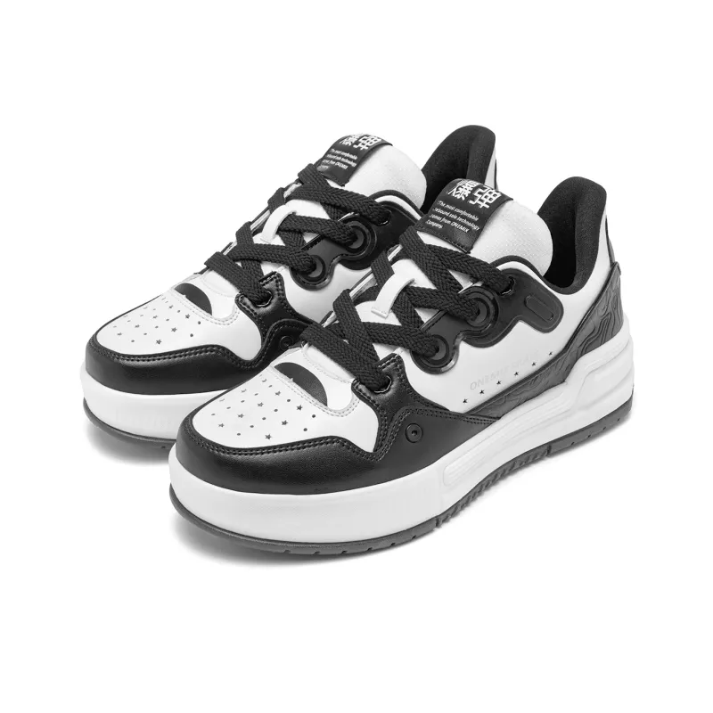 ONEMIX Coverage Moisture Wicking Balance Impact Resistance Support Quick Dry Low Top Skateboard Shoes Unisex Black-2