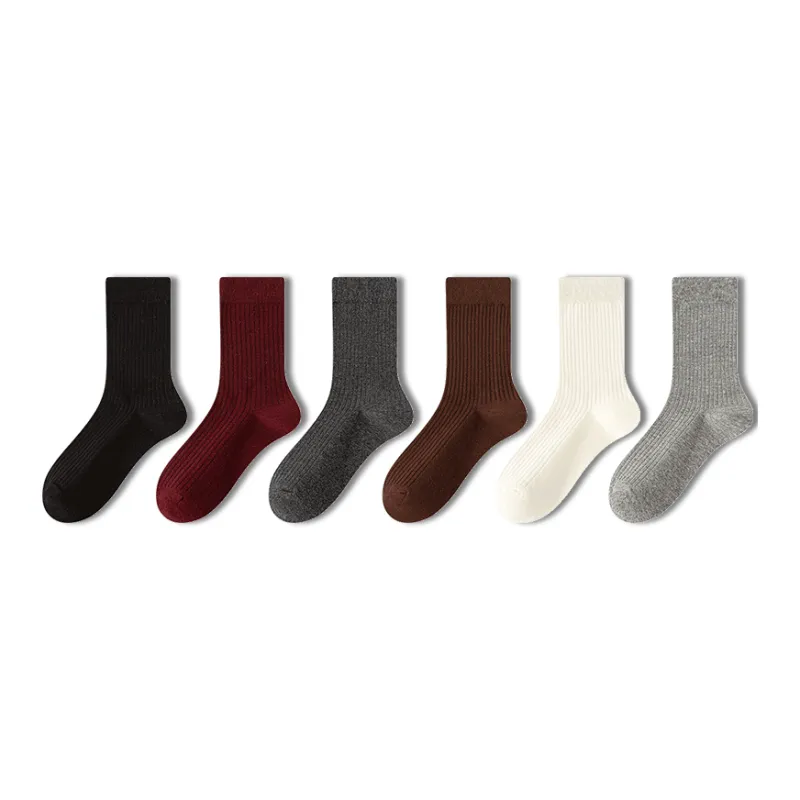 AUGUST Mid Calf Socks Women's 6 Pack Mix And Match-0