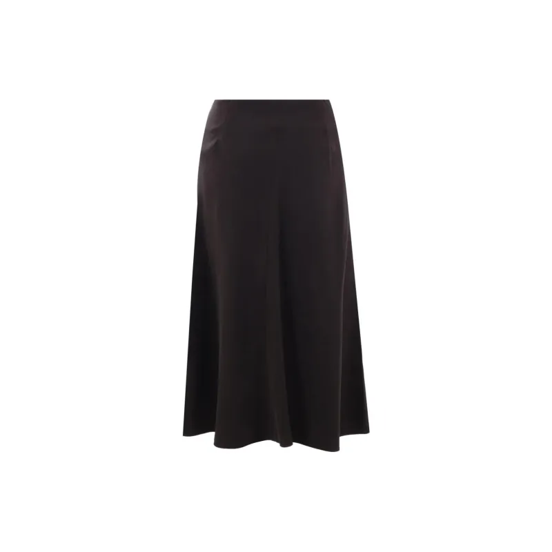 Loro Piana Bull Pleated High Rise Midi Skirt-1