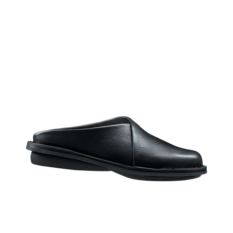 Trippen Wrap-toe Slippers Men's Black-1