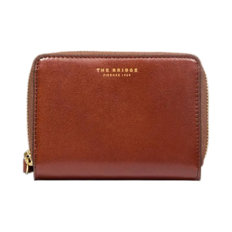 THE BRIDGE Leather Wallet Women's Brown-2