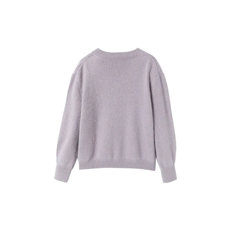 XIANGYING Knitwear Women's Purple-1