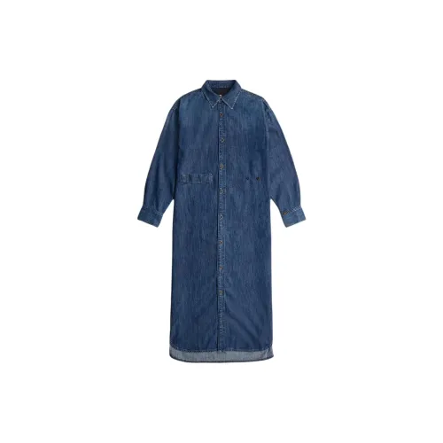 G-STAR RAW Long-Sleeved Dresses Women's Blue