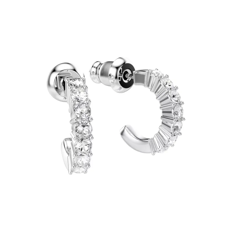 Swarovski Rhodium-Plated Faux Crystal Earrings Women's Silver-3