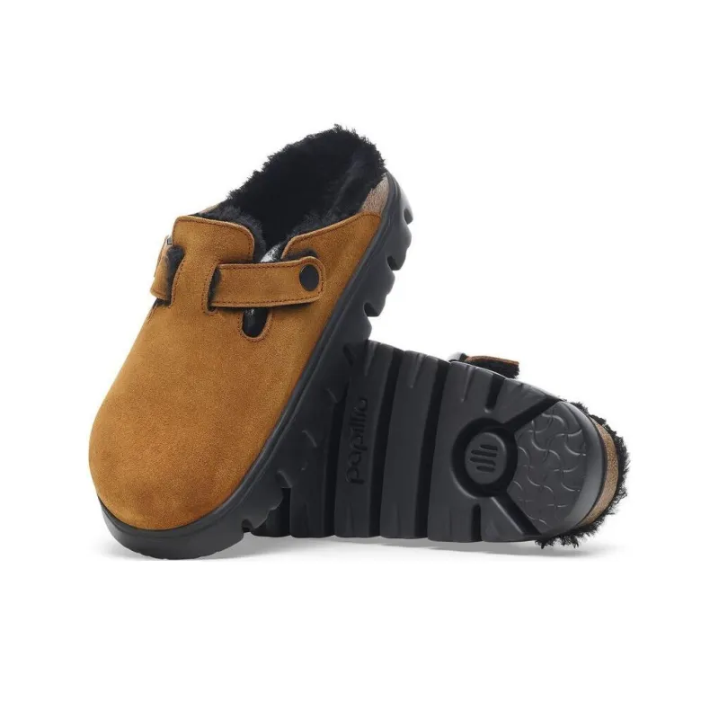 Birkenstock Boston Series Slip Resistant Wrap toe Slippers Women's Brown-5