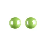 BOBO Ball Semi-Circle Enamel Stud Earrings-Cocktail Green