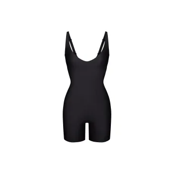 SKIMS FW24 BODY CORE SCULPT PLUNGE MID THIGH BODYSUIT Shapewear Women's ONYX/Onyx