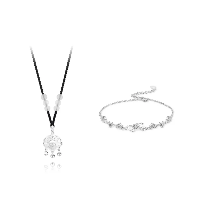 KUMET Sterling Silver Necklaces Women's Couple Birthday Gift For Anniversary-2