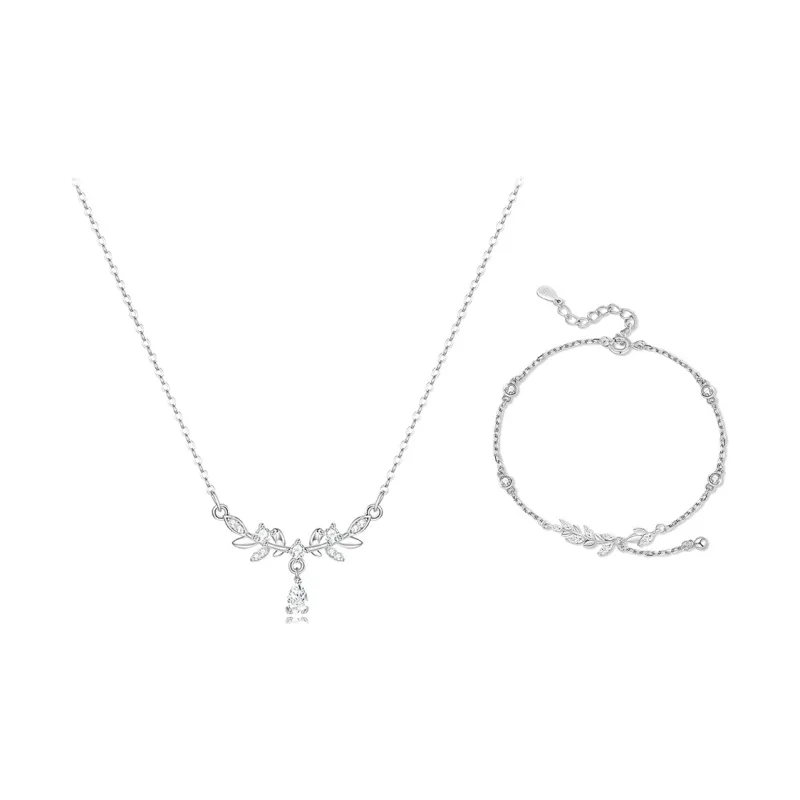 WANLIACC Alloy Wheat Pendant Necklace Women's-7