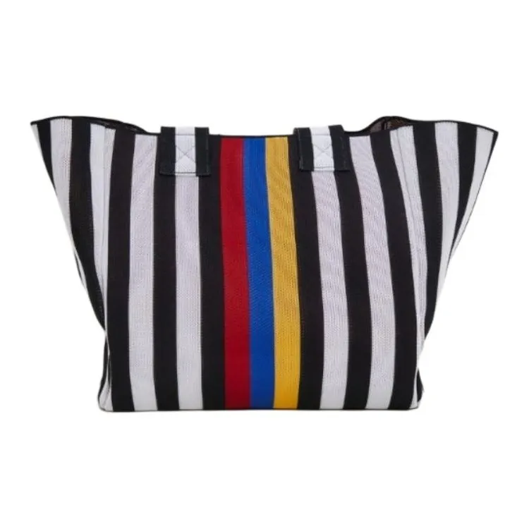 WEEKEND MaxMara Polyester Tote Bag, Shopping Bag, Handbag Women's White & Multicolor-2