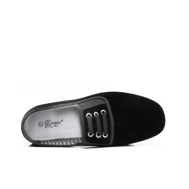 Strongman Lightweight Anti Slip Low Top Casual Shoes Unisex Black-3