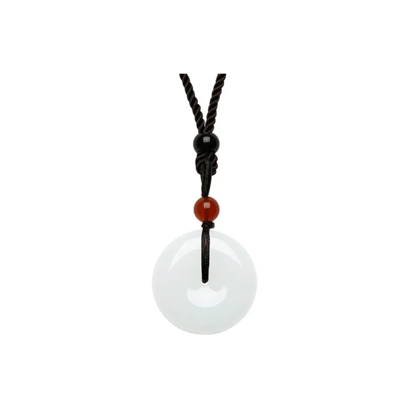 AFN Hetian Jade Necklaces White Jade Unisex-0