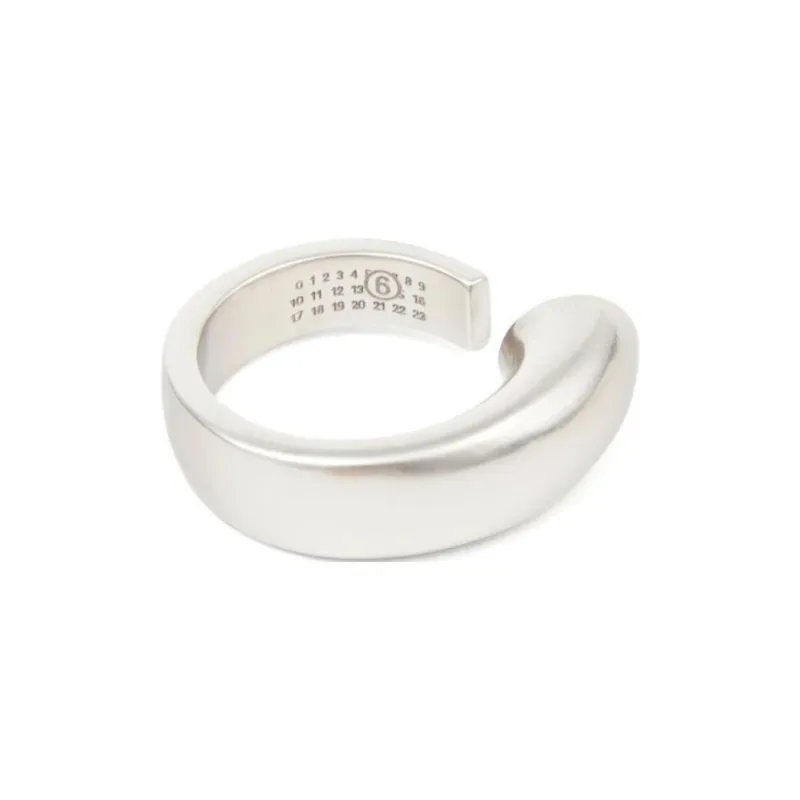 MM6 Maison Margiela Asymmetrical Open top Brass Ring-1