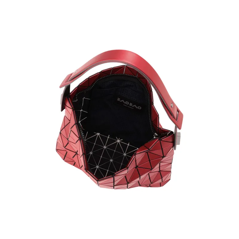 ISSEY MIYAKE Polyvinyl Chloride Resin Handbag Women's Red-3