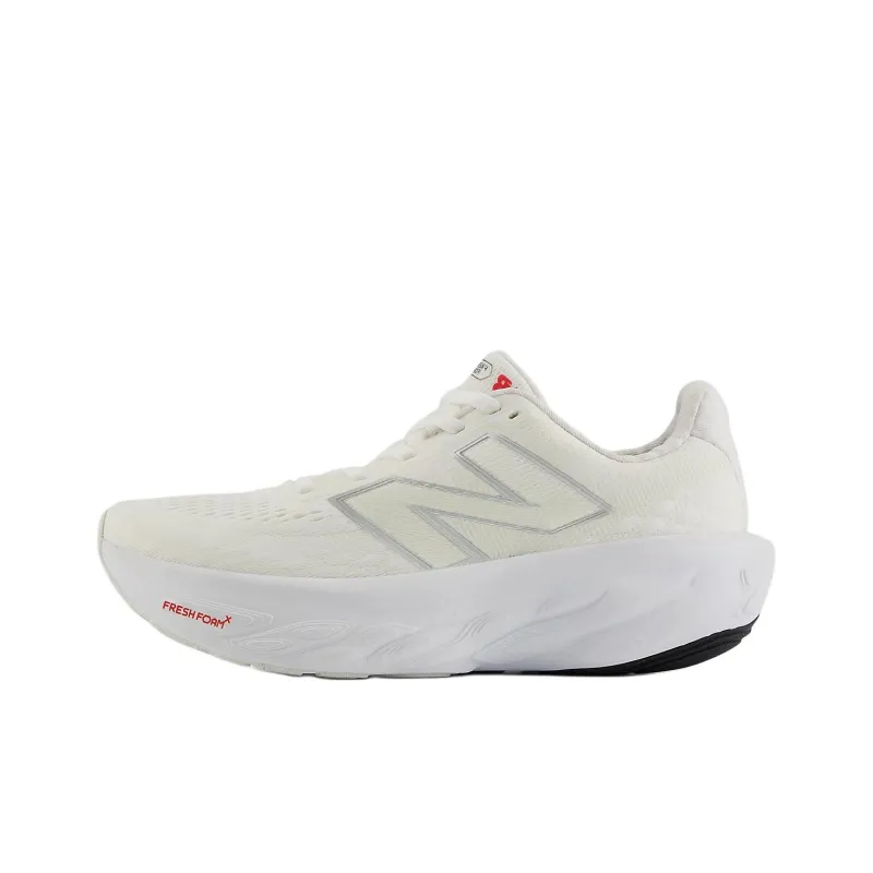 New Balance Slip Resistant Shock Absorbers Low Top Kids' Running Shoes White Gray Teenagers-0