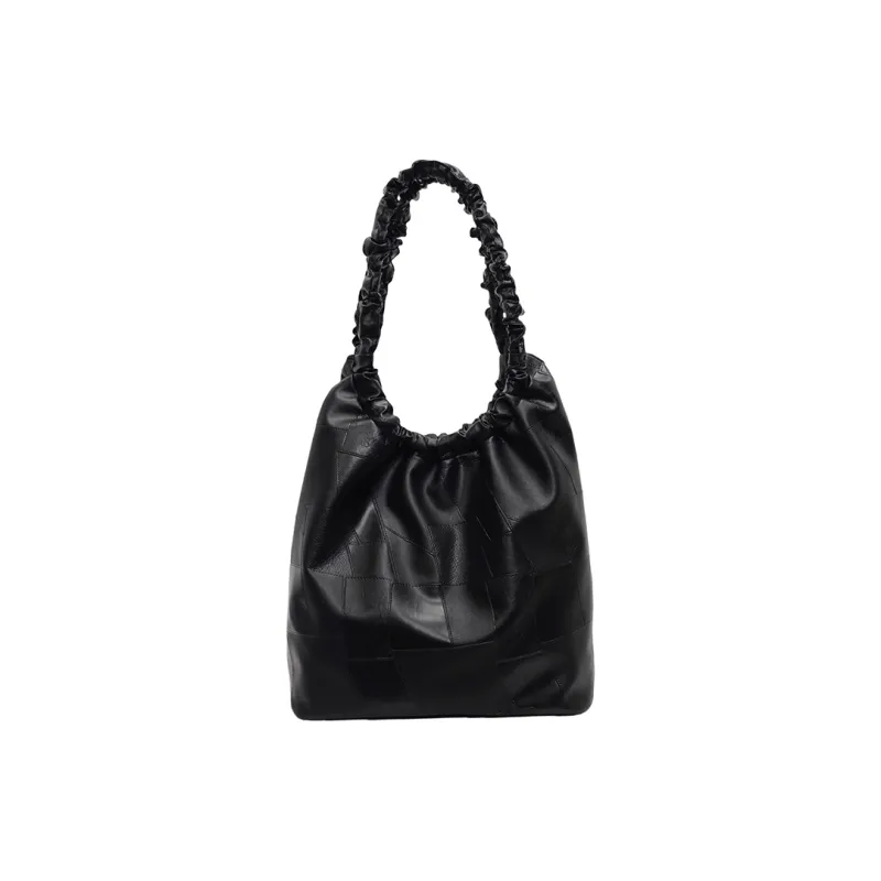 Yalu PU Tote Bag, Shoulder Bag Regular Women's Coffee/Black/Burgundy/Silver/Ecru-2