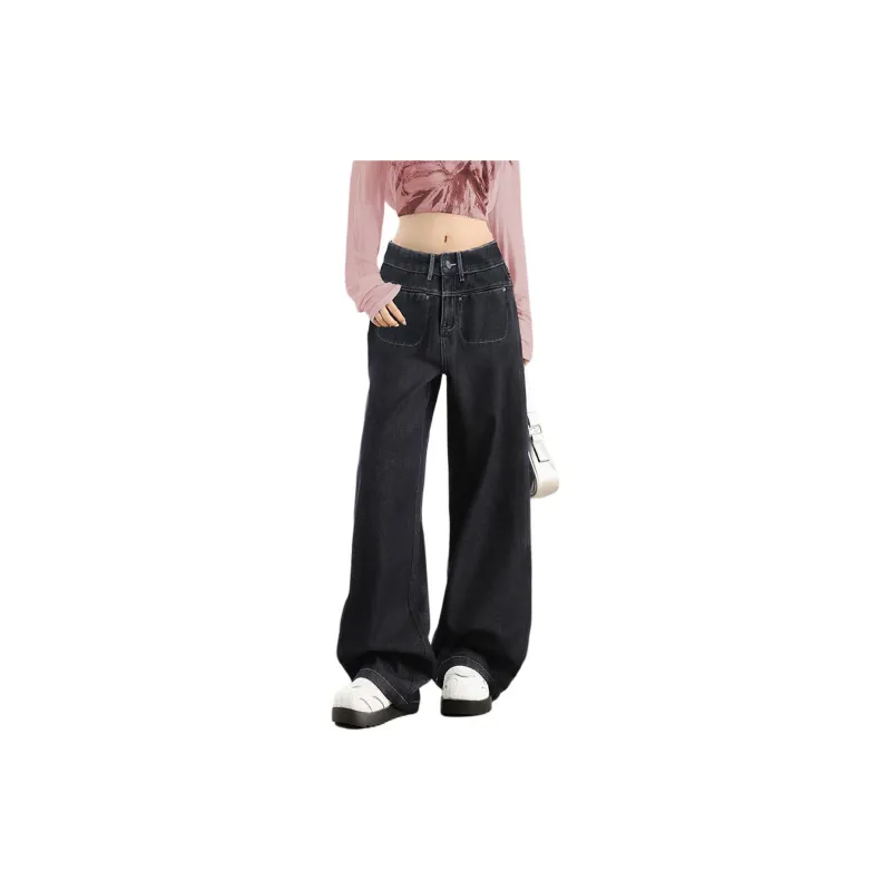 Weixi Jeans Women's Black Gray Color-2
