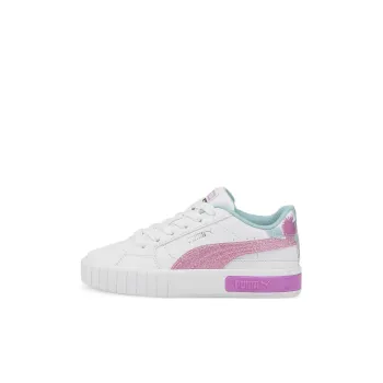 PUMA Cali Star Fly-mingo Slip-Resistant Anti-Kick Low-Top Kids' Skateboarding Shoes White Children Aged 3-7 Years Old