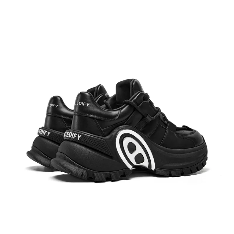 CHERYKALLY Anti Slip And Wear Resistant Height Increasing Low Top Chunky Sneakers Women's-4