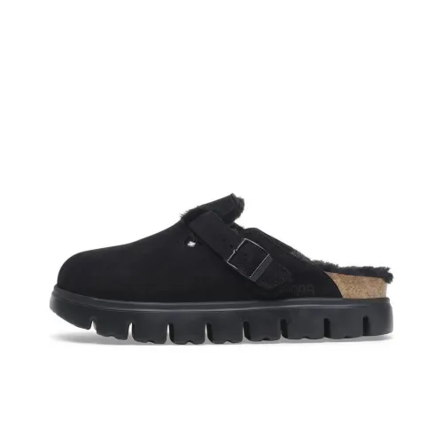 Birkenstock Boston Series Slip-Resistant Wrap-toe Slippers Women's Black
