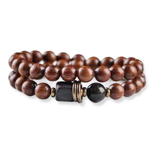 LOVEYOU PAI Golden Sandalwood Bracelets Unisex