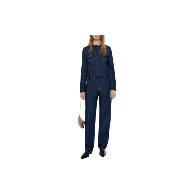 Bimba Y Lola Perforated Denim Jacket-4