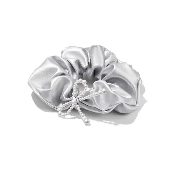 ZEGL White Gold Plated Copper Hair Tie Women's